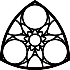 Rose Window Fig. 18, triangular 2, base, triangular 2