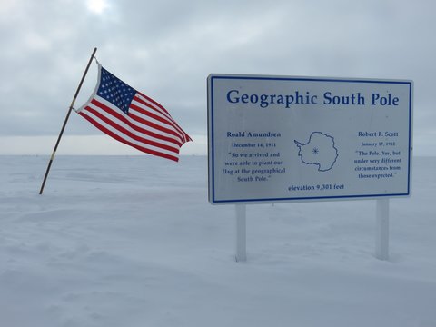 Geographic South Pole, Antarctica, Bottom of the World - 2019