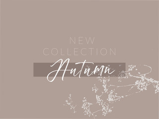 seasonal clearance banner template new autumn collection or sale 