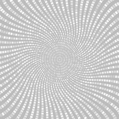 Abstract Grey And White Blocks Vortex Art Design Background, Sector Blocks