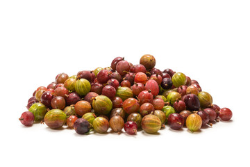 Gooseberry isolated on white background.