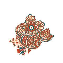 Paisley Floral oriental Isolated Pattern