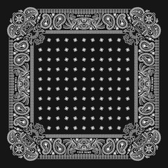 Bandana Paisley Ornament Design with Summer Illustrations Design