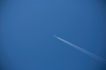 airplane in the sky with cloud