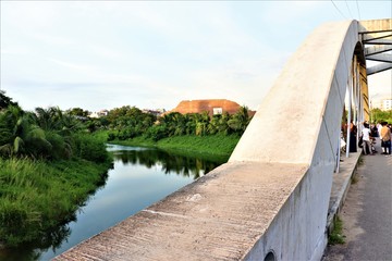 Fototapeta premium Partial view of Martyred Intellectuals Memorial, Rayer Bazar, Dhaka