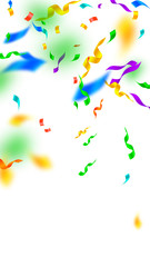 Streamers and confetti. Festive streamers tinsel a