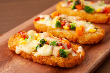 ハッシュポテトのチーズ焼き