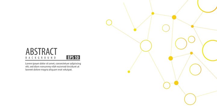 Abstract white background. abstract dots and line gold design background.vector Illustration.