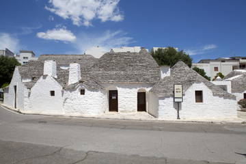Fototapeta na wymiar Casa Lippolis at Alberobello, Apulia, Italy