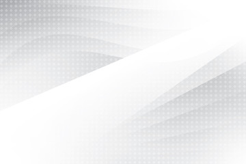 Abstract geometric white and gray color background with halftone effect. Vector, illustration.	