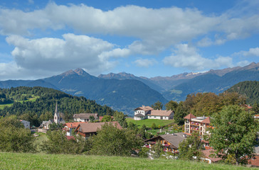 Fototapeta na wymiar Hafling in Südtirol nahe Meran,Trentino,Italien