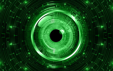 eye cyber circuit future technology concept background