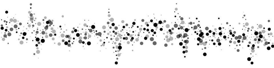 Scattered dense balck dots. Dark points dispersion