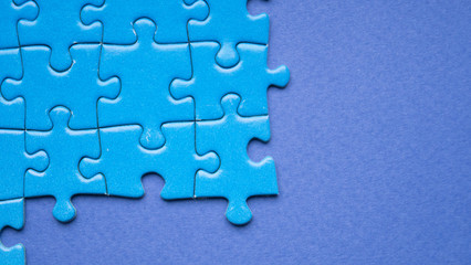 Business Teamwork Concept by Jigsaw Puzzle Pieces