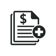 Medical bill icon