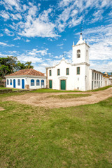 Fototapeta na wymiar Nossa Senhora das Dores Chapel, Paraty, Rio de Janeiro state, Brazil