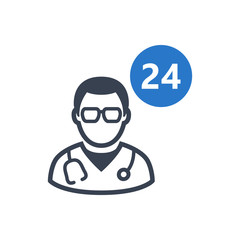 Doctor on call icon