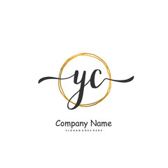 Y Z YZ Initial handwriting and signature logo design with circle. Beautiful design handwritten logo for fashion, team, wedding, luxury logo.