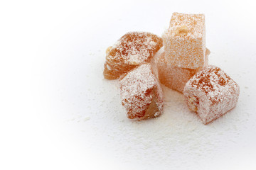 traditional Turkish delight with nuts