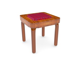 3D chair on white background