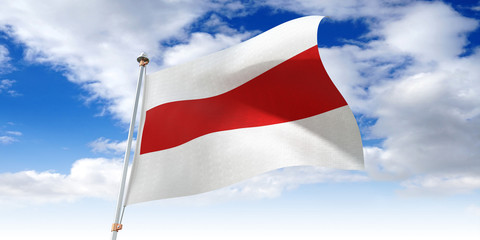 Flag of Belarus - 3D illustration