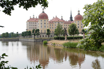Schloss  Moritzburg, Jagdschloss, Vergnuegungspalast, Sachsen Deutschland, Europa