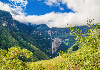 The famous Gocta waterfall - Chachapoyas in Peru