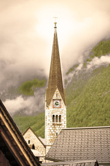 Fototapeta premium Evangelical Church in Hallstatt