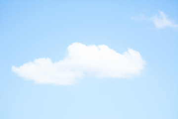 Blue sky with single cloud for background and other 