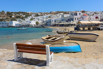 Boats in Mykonos, Greece