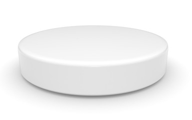 3D pill on white background