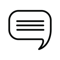 Comment minimalistic icon for online shop 