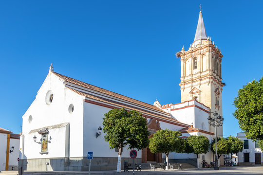Parish of San Bartolome Apostol in the town of Beas, Huelva, Andalucia, Spain