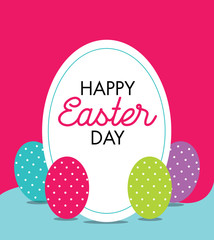 Happy Easter day design lockups