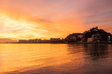 Atardecer en Málaga