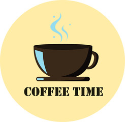 This is a cup of coffee on a light background, coffee time, coffee, coffee house.