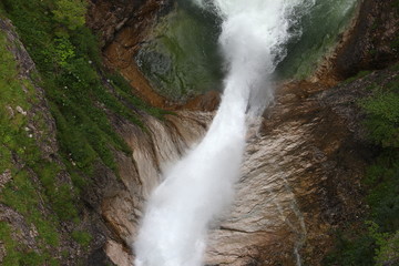 Wasserfall in der P&ouml;llatschlucht bei Hohenschwangau in Bayern