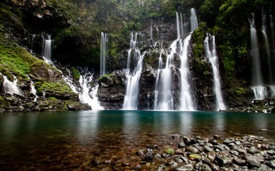 Waterfall from Reunion island