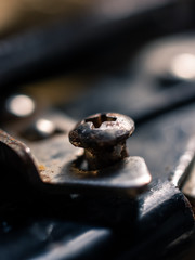 Close up of a screw