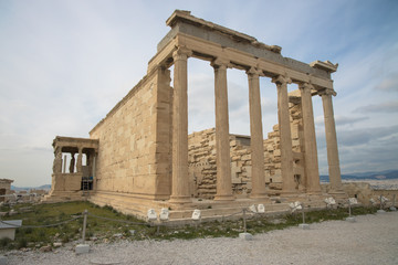 Fototapeta premium Views of the Erechtheion Temple on the Acropolis, Athens, Greece