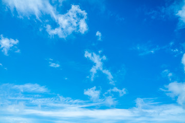 Naklejka na ściany i meble Blue sky above the irish coast in Donegal