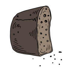 Bread icon. Vector illustration of bread. Hand drawn bread.