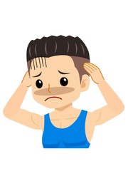 運動部の男の子