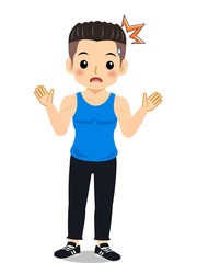 運動部の男の子