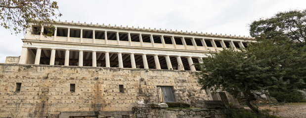 Obraz premium View of the Stoa of Attalos, Athens, Greece