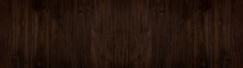 old brown rustic dark wooden texture - wood background panorama long banner	
