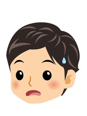 Obraz premium エプロンを着た若い男性