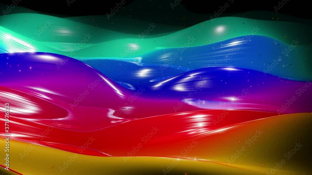 Poster abstract 3d festive background like surface of sweetness with beautiful waves run on very shiny, glo