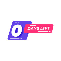 0 days left for promotional banner for online shopping