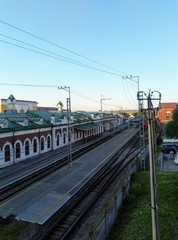 Fototapeta premium train on railway